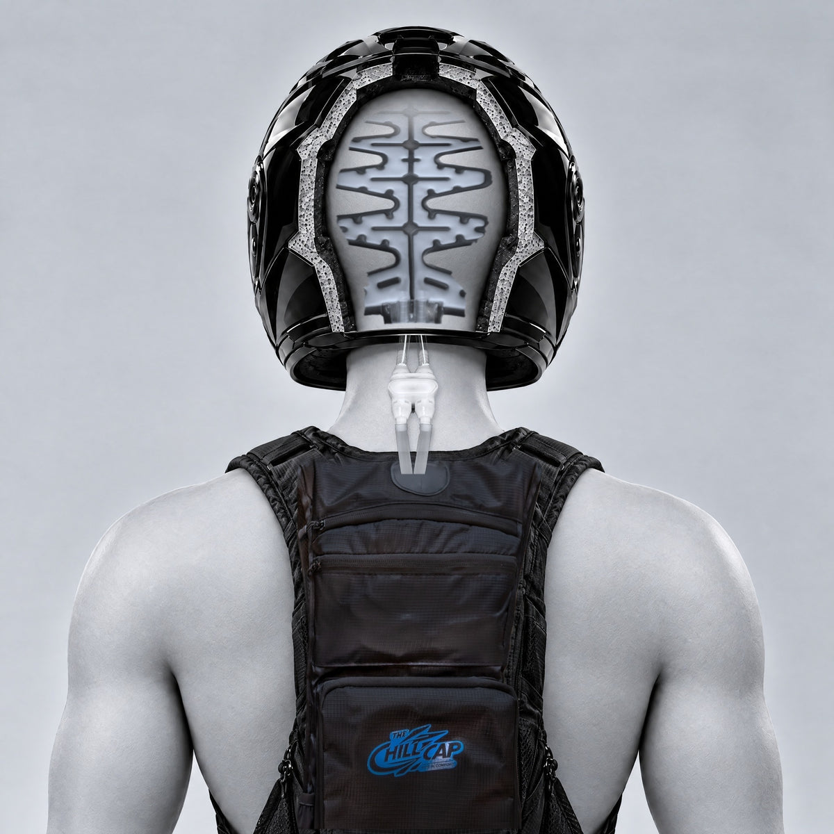 The Chill Cap Helmet Cooling System – Ice-Water Head Cooler for Motorcycle Helmets